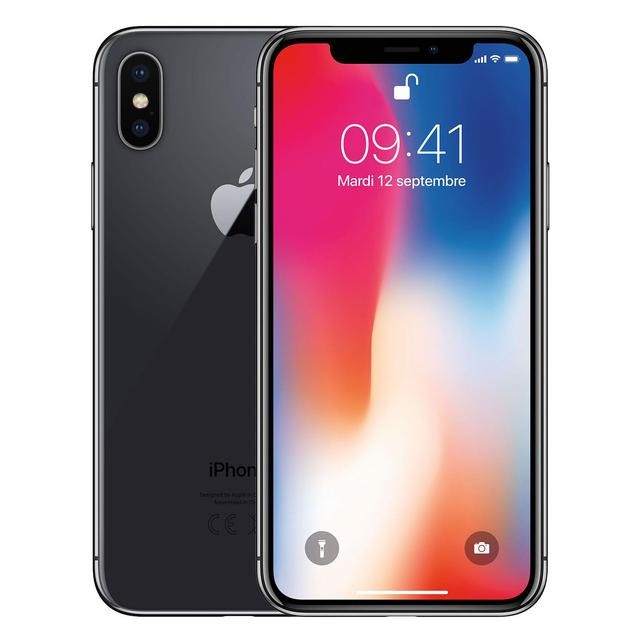 Apple iPhone X 256Go Gris Sidéral Reconditionné en France